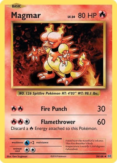 Magmar XY - Evolutions Pokemon card