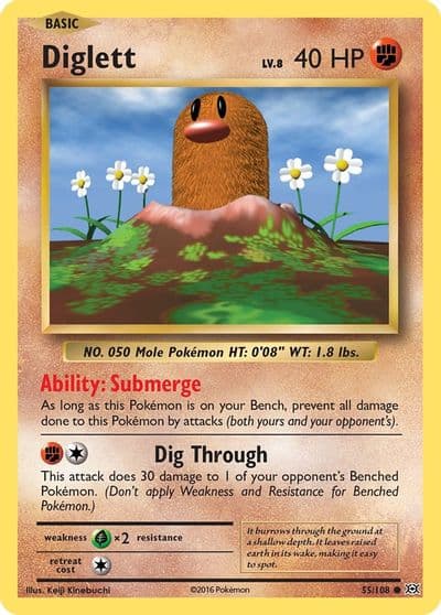 Diglett XY - Evolutions Pokemon card