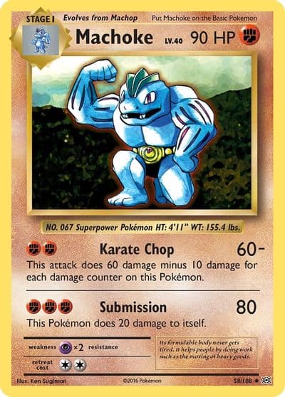 Machoke XY - Evolutions Pokemon card