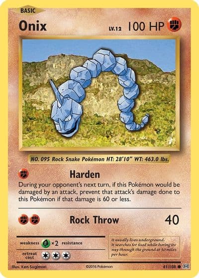 Onix XY - Evolutions Pokemon card