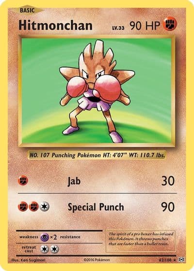 Hitmonchan XY - Evolutions Pokemon card
