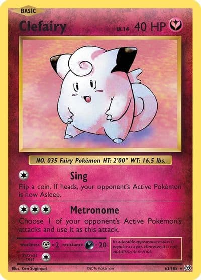 Clefairy XY - Evolutions Pokemon card