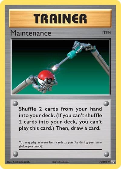 Maintenance XY - Evolutions Pokemon card