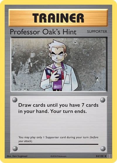 Professor Oak's Hint XY - Evolutions Pokemon card