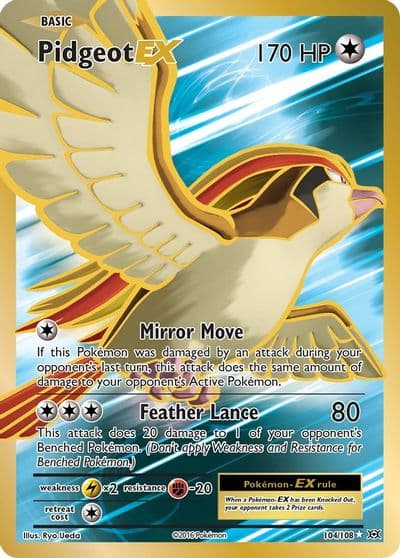 Pidgeot EX (Full Art) XY - Evolutions Pokemon card