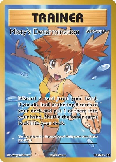 Misty's Determination (Full Art) XY - Evolutions Pokemon card