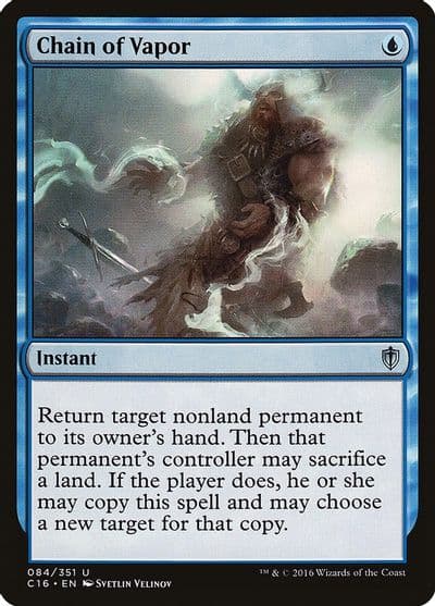 Chain of Vapor Commander 2016 Magic card