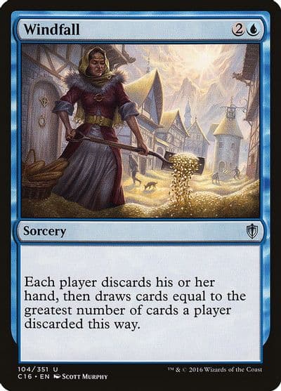 Windfall Commander 2016 Magic card