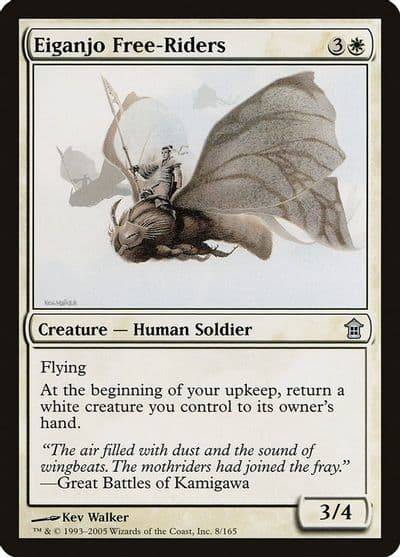 Eiganjo Free Riders Saviors of Kamigawa Magic card