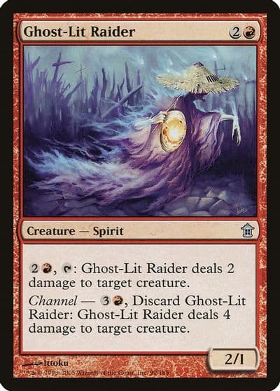 Ghost Lit Raider Saviors of Kamigawa Magic card