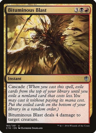 Bituminous Blast Commander 2016 Magic card