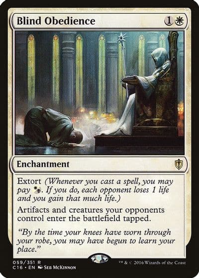 Blind Obedience Commander 2016 Magic card
