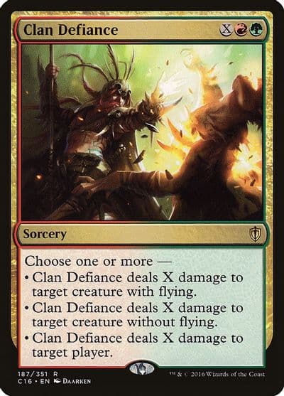 Clan Defiance Commander 2016 Magic card