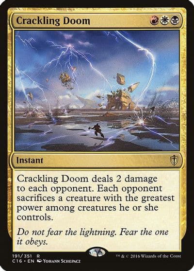 Crackling Doom Commander 2016 Magic card