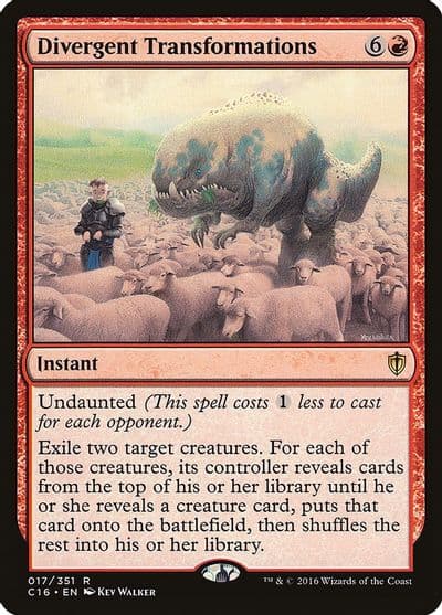 Divergent Transformations Commander 2016 Magic card