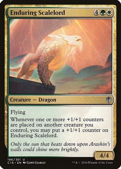 Enduring Scalelord Commander 2016 Magic card