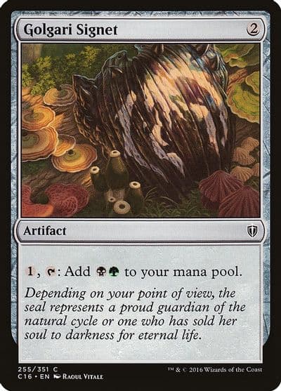 Golgari Signet Commander 2016 Magic card