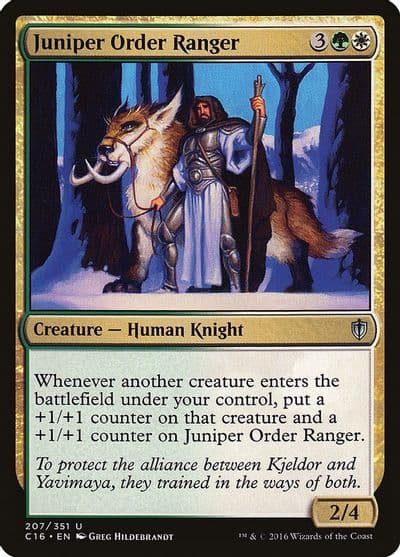 Juniper Order Ranger Commander 2016 Magic card
