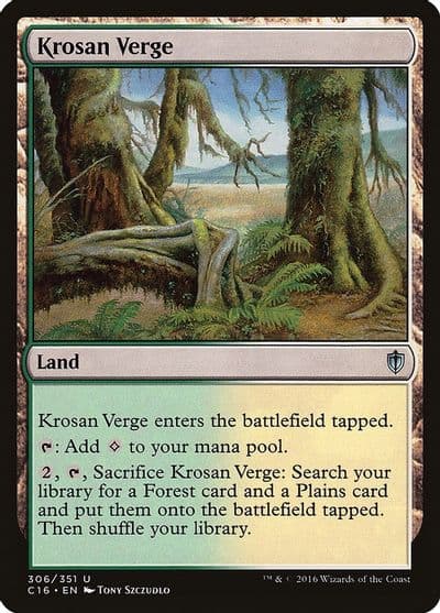 Krosan Verge Commander 2016 Magic card