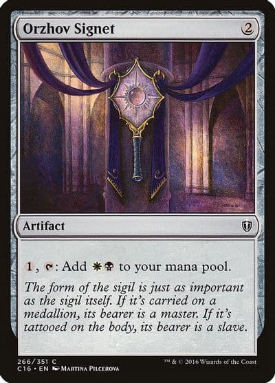Orzhov Signet Commander 2016 Magic card