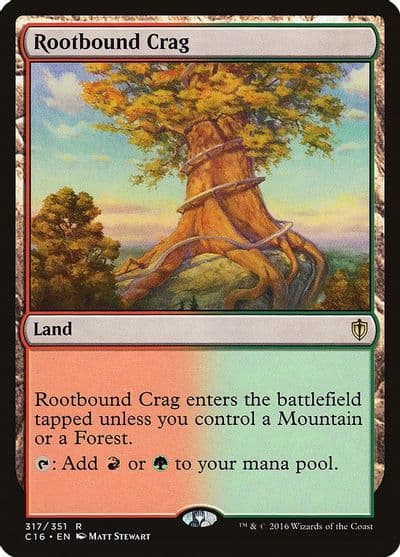 Rootbound Crag Commander 2016 Magic card