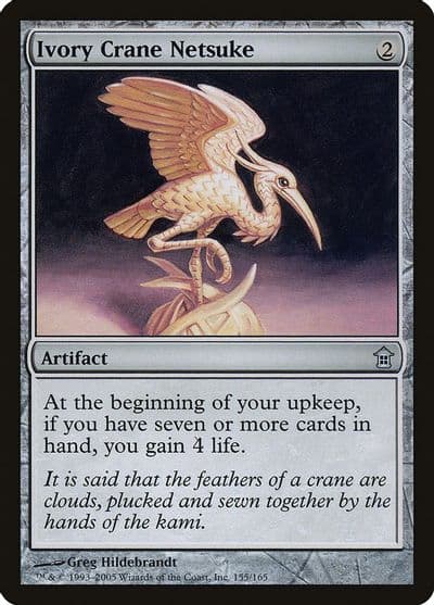 Ivory Crane Netsuke Saviors of Kamigawa Magic card