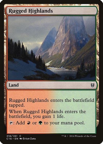 Rugged Highlands Commander 2016 Magic card