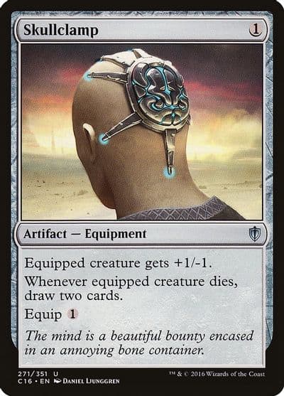 Skullclamp Commander 2016 Magic card
