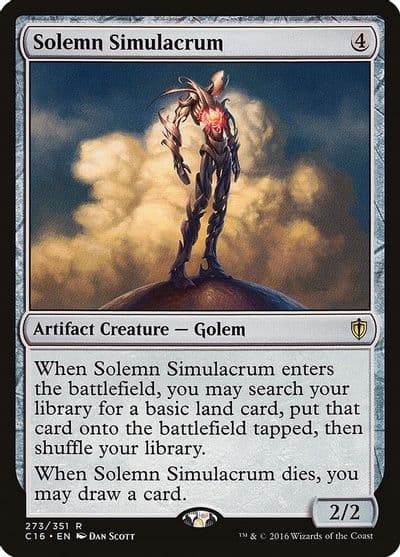 Solemn Simulacrum Commander 2016 Magic card
