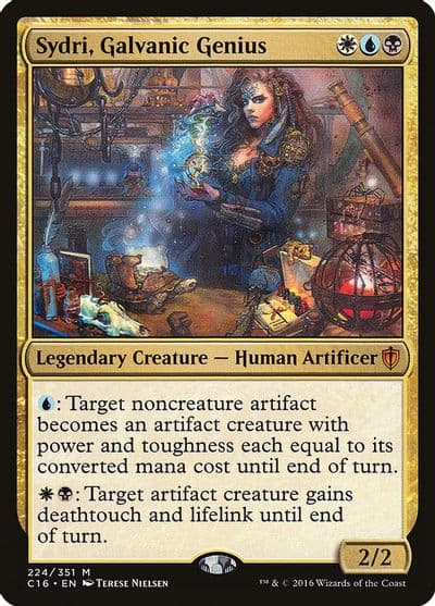 Sydri Galvanic Genius Commander 2016 Magic card