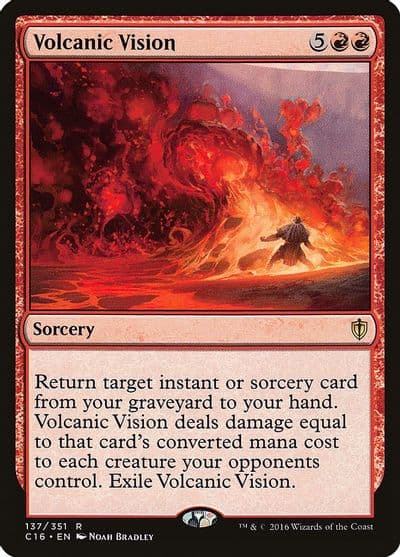 Volcanic Vision Commander 2016 Magic card
