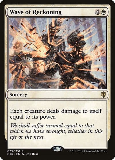 Wave of Reckoning Commander 2016 Magic card