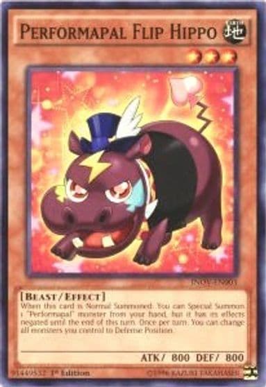 Performapal Flip Hippo Invasion: Vengeance Yu-Gi-Oh! card