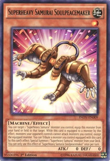 Superheavy Samurai Soulpeacemaker Invasion: Vengeance Yu-Gi-Oh! card