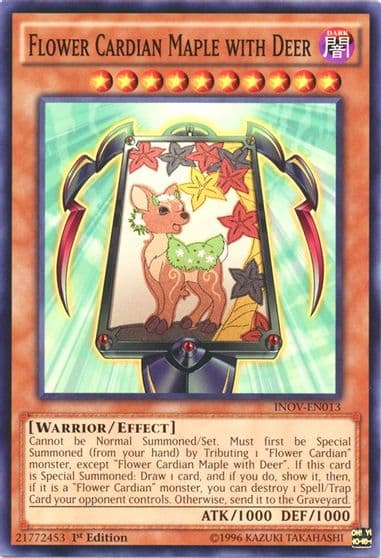 Flower Cardian Maple with Deer Invasion: Vengeance Yu-Gi-Oh! card