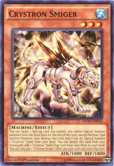 Crystron Smiger Invasion: Vengeance Yu-Gi-Oh! card