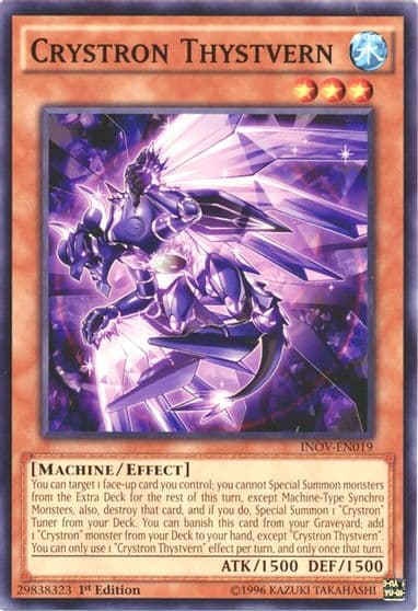 Crystron Thystvern Invasion: Vengeance Yu-Gi-Oh! card