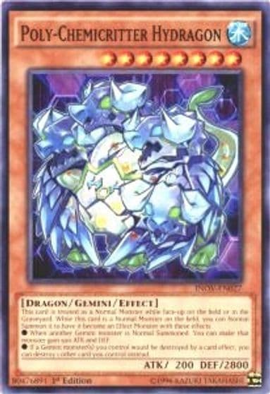 Poly Chemicritter Hydragon Invasion: Vengeance Yu-Gi-Oh! card