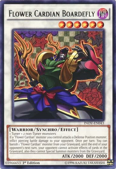 Flower Cardian Boardefly Invasion: Vengeance Yu-Gi-Oh! card