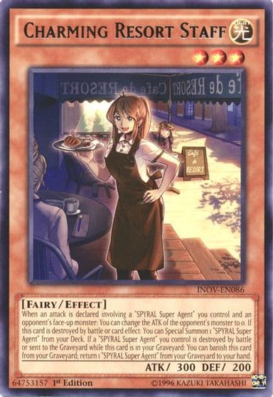 Charming Resort Staff Invasion: Vengeance Yu-Gi-Oh! card