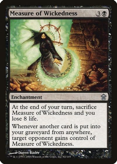 Measure of Wickedness Saviors of Kamigawa Magic card