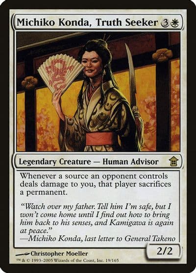 Michiko Konda Truth Seeker Saviors of Kamigawa Magic card