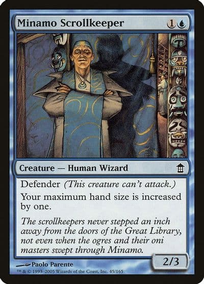 Minamo Scrollkeeper Saviors of Kamigawa Magic card