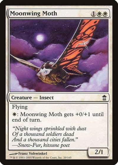 Moonwing Moth Saviors of Kamigawa Magic card