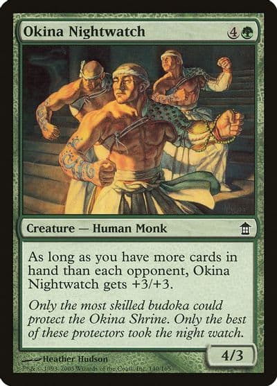 Okina Nightwatch Saviors of Kamigawa Magic card
