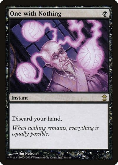 One with Nothing Saviors of Kamigawa Magic card