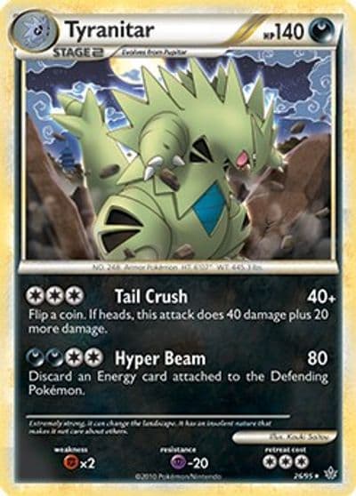 Tyranitar (HGSS Unleashed) Deck Exclusives Pokemon card