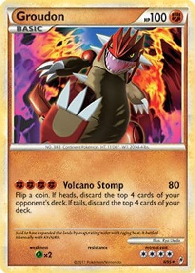 Groudon (Call of Legends) Deck Exclusives Pokemon card