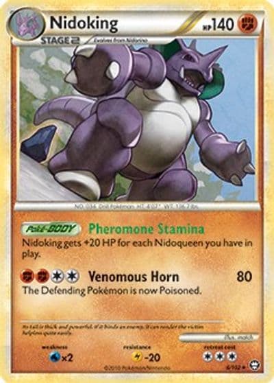 Nidoking Deck Exclusives Pokemon card