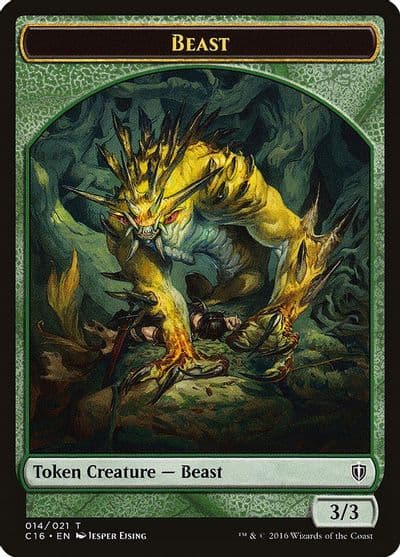Beast Ogre Double Sided Token Commander 2016 Magic card